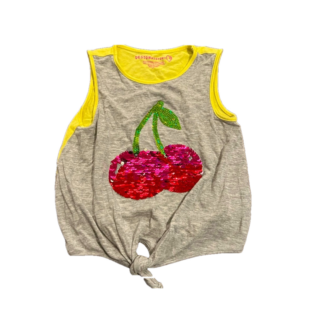 Design history girls cherry magic flip tank size 3t